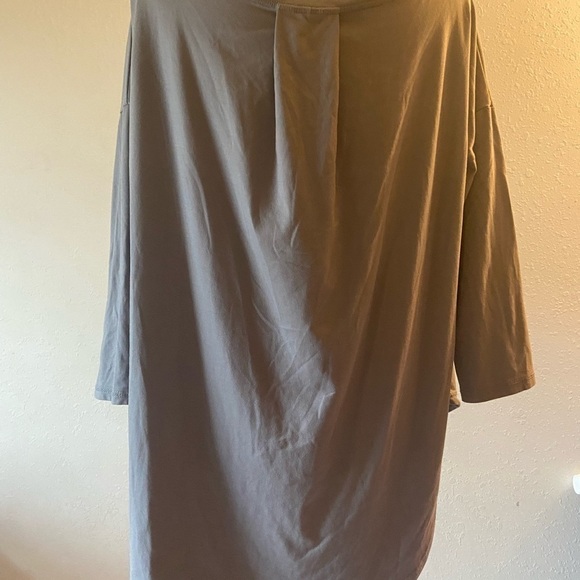 Women’s size large pull On poof grey top G7 - Picture 4 of 4